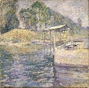 John Henry Twachtman Reflections oil